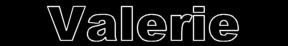 Valerie name tag